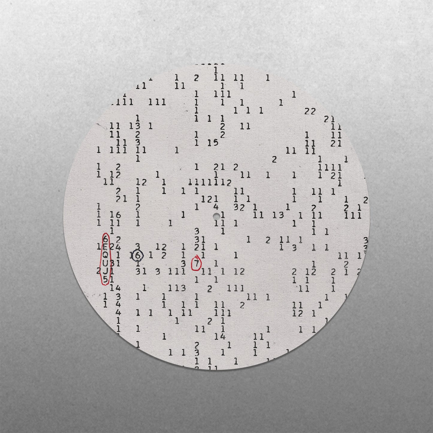 The Wow! Signal Slipmat