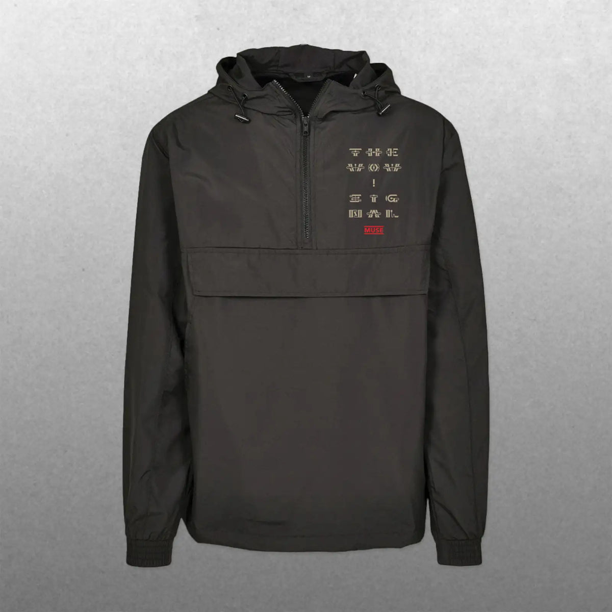 The Wow! Signal stacked Logo Pullover Jacket