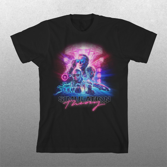 Stacked Logo Simulation Theory T-Shirt