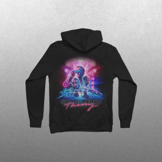 Stacked Logo Simulation Theory Kids Hoodie