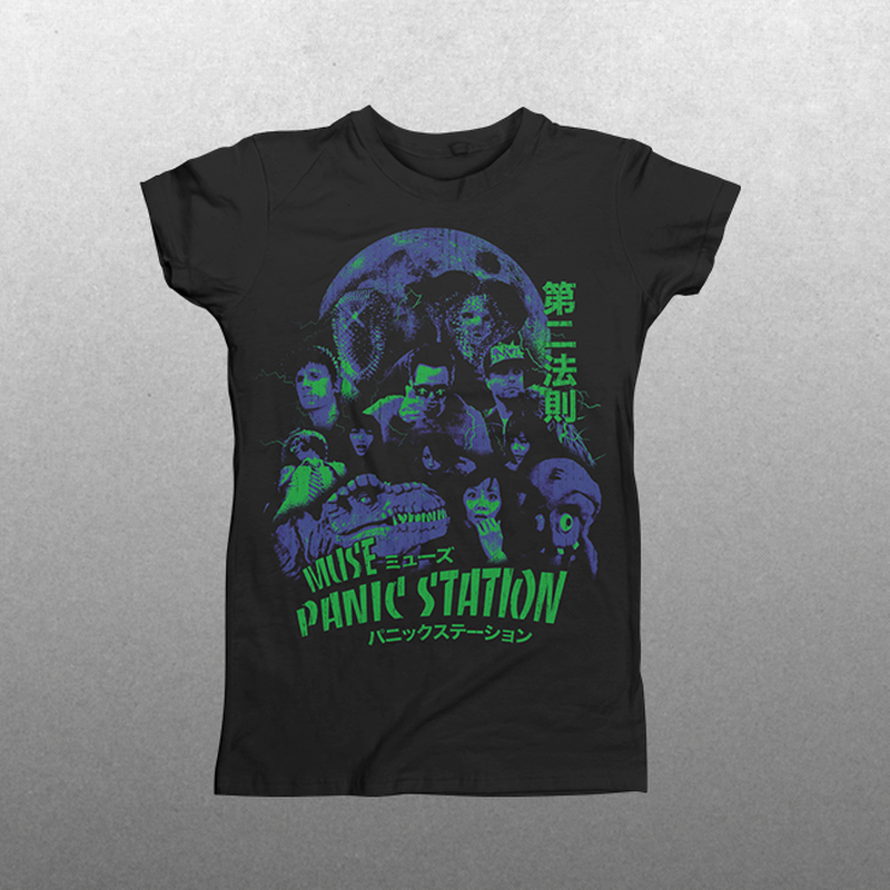 Panic Collage Ladies T-Shirt