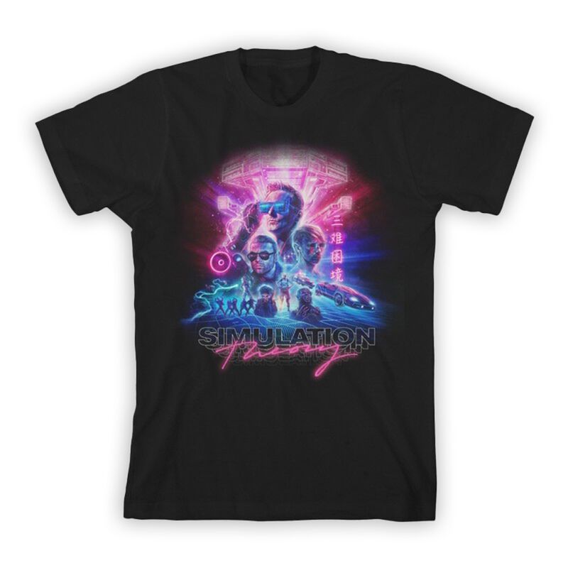 Stacked Logo Simulation Theory T-Shirt