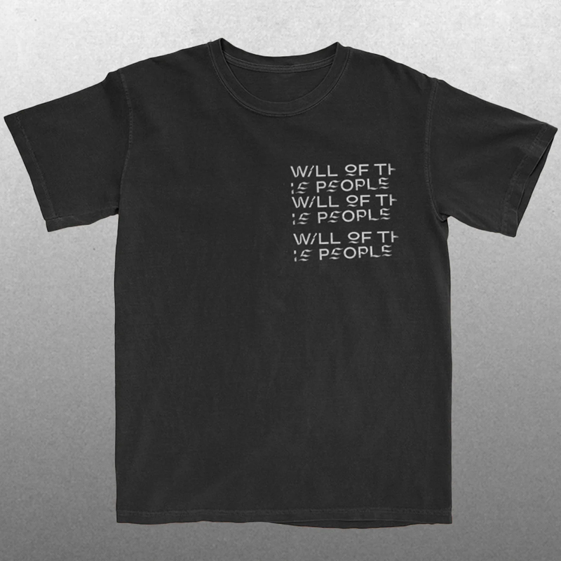 Will Of The People Orange Stencil T-Shirt